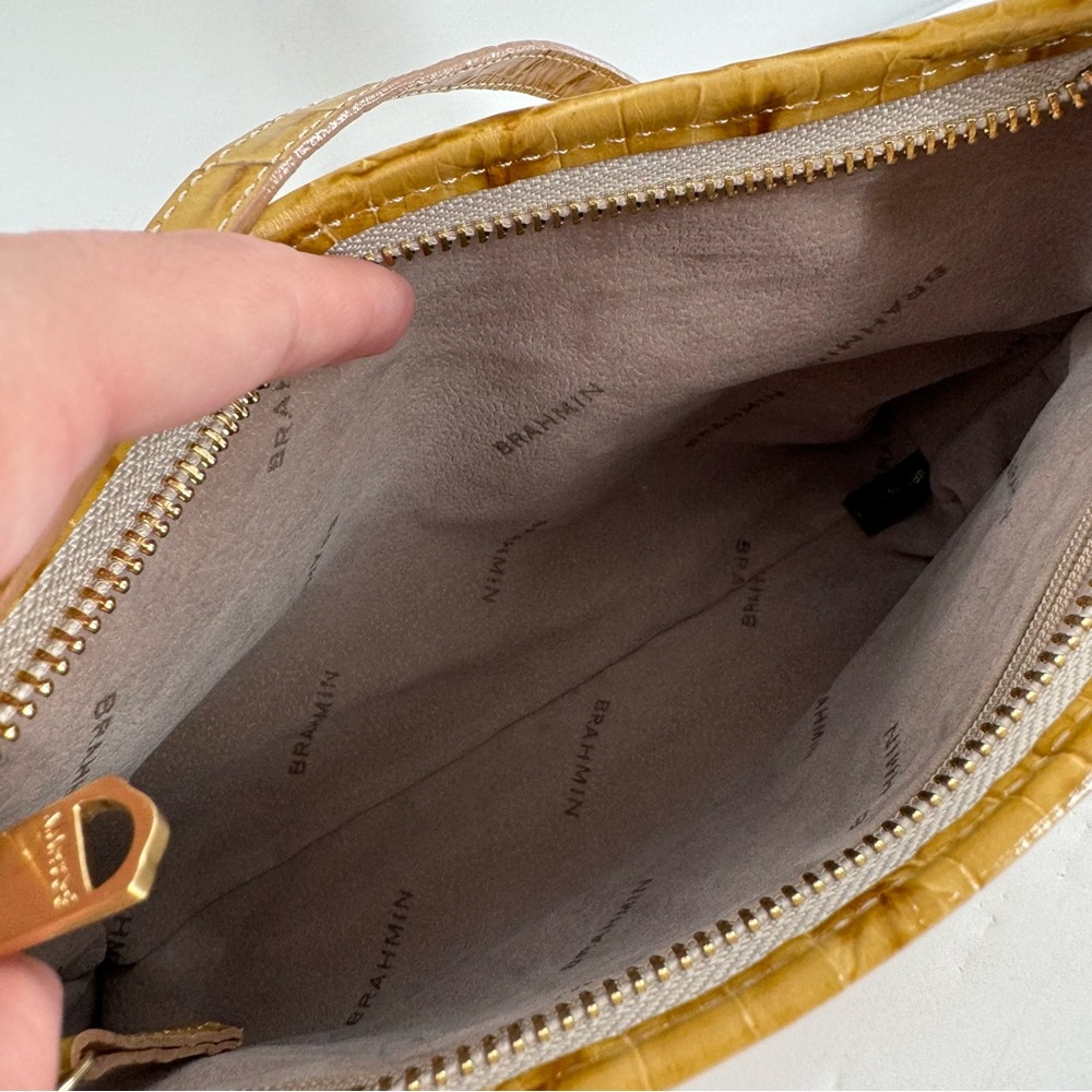 Brahmin Anytime Crocodile Embossed Mini Melbourne Shoulder Bag - Picture 4 of 9